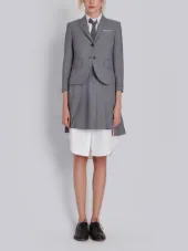 Classic Single Breasted Sport Coat In School Uniform Plain Weave