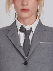 Classic Single Breasted Sport Coat In School Uniform Plain Weave