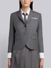 Classic Single Breasted Sport Coat In Super 120’S Twill