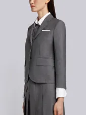 Classic Single Breasted Sport Coat In Super 120’S Twill
