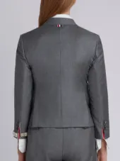 Classic Single Breasted Sport Coat With Wristwatch Applique In Super 120’s Twill