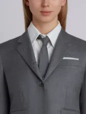 Classic Single Breasted Sport Coat With Wristwatch Applique In Super 120’s Twill