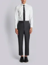Classic Suit In Dark Grey Wool Twill