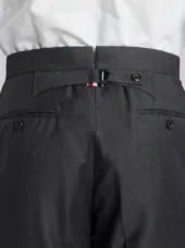 Classic Suit In Dark Grey Wool Twill