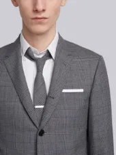 Classic Suit With Tie In Gingham Prince Of Wales Cool Wool