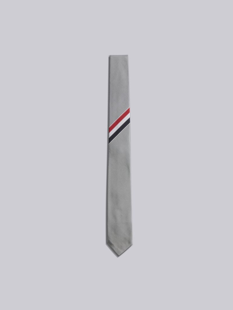 Classic Tie In Red, White And Blue Engineered Stripe Tie
