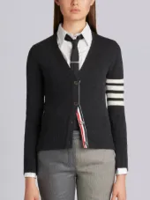 classic V-neck cashmere cardigan