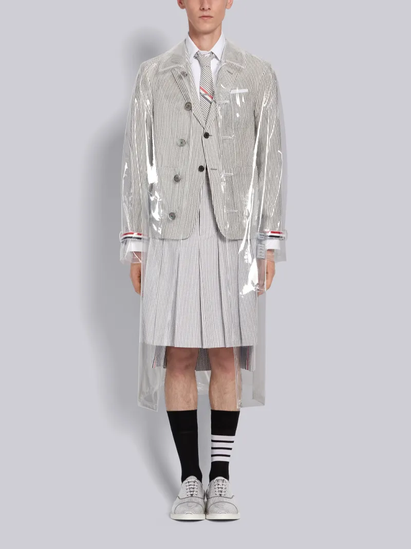 Clear Plastic Raglan Car Overcoat