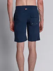 Color Block Chevron Board Short In Brushed-Finish Nylon Swim Tech
