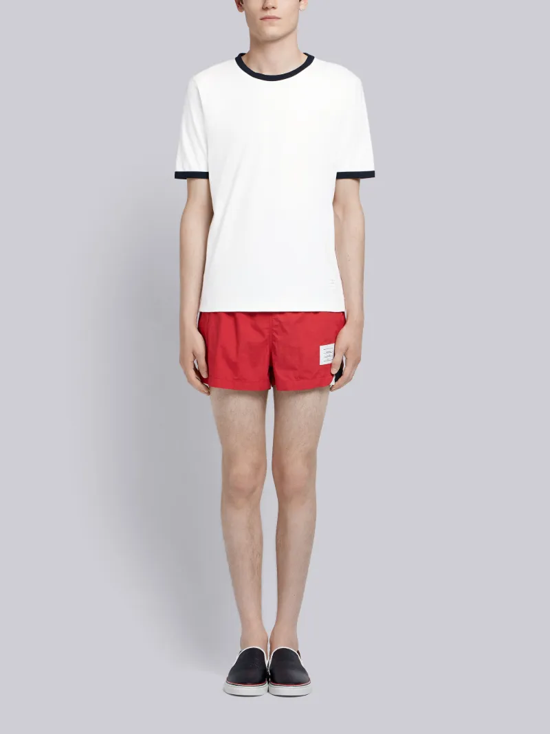 contrasting-trim T-shirt
