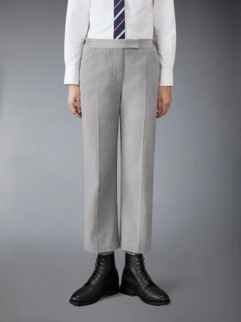 Wool Pique Low Rise Slim Trousers | Thom Browne