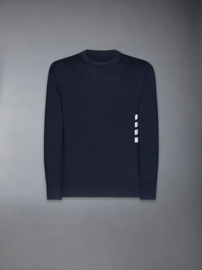 Cotton 4-Bar Pullover