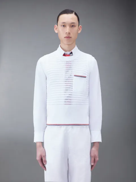 Double Face Knit 4-Bar Hoodie | Thom Browne