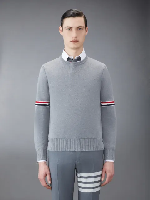 Classic Loopback Stripe Pullover | Thom Browne