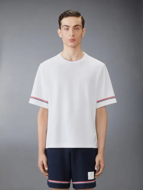 Jersey 4-Bar Short Sleeve Tee | Thom Browne Jersey 4-Bar Short Sleeve Tee | Thom Browne