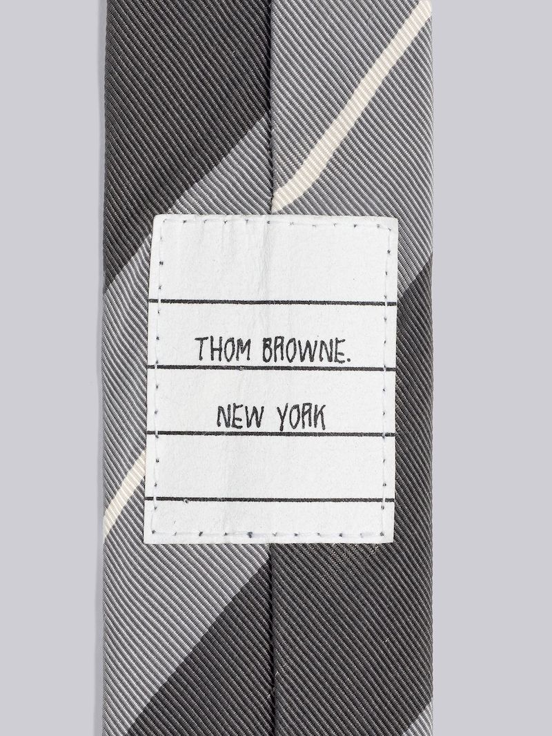 COTTON SILK STRIPE JACQUARD CLASSIC TIE