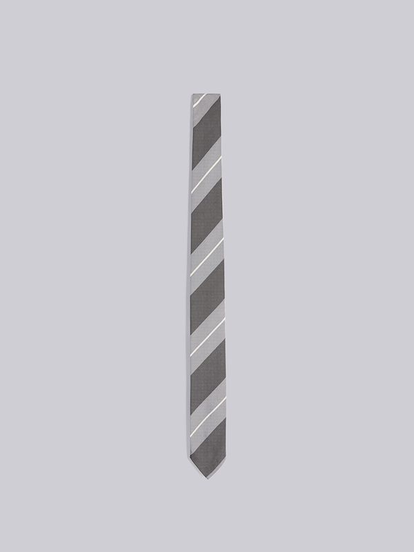 COTTON SILK STRIPE JACQUARD CLASSIC TIE