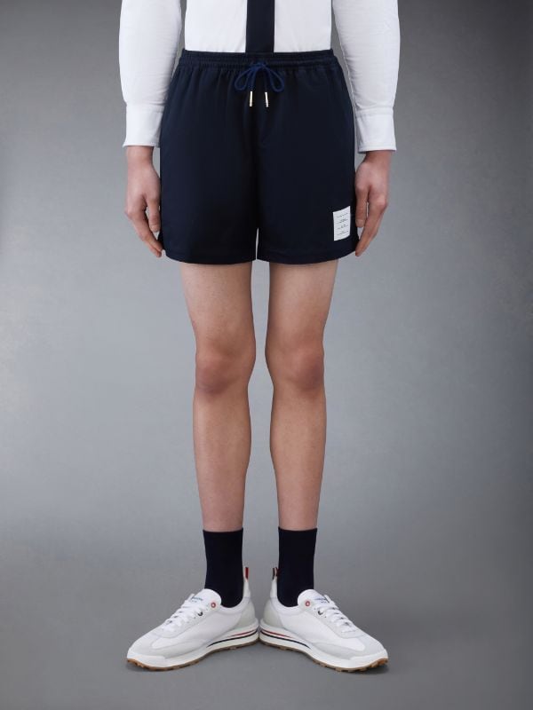 Cotton Twill Drawstring Rugby Shorts