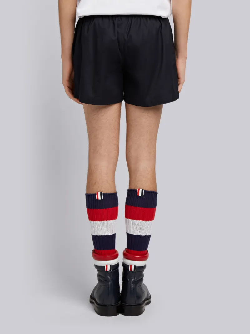 Cotton Twill Rugby Shorts Thom Browne