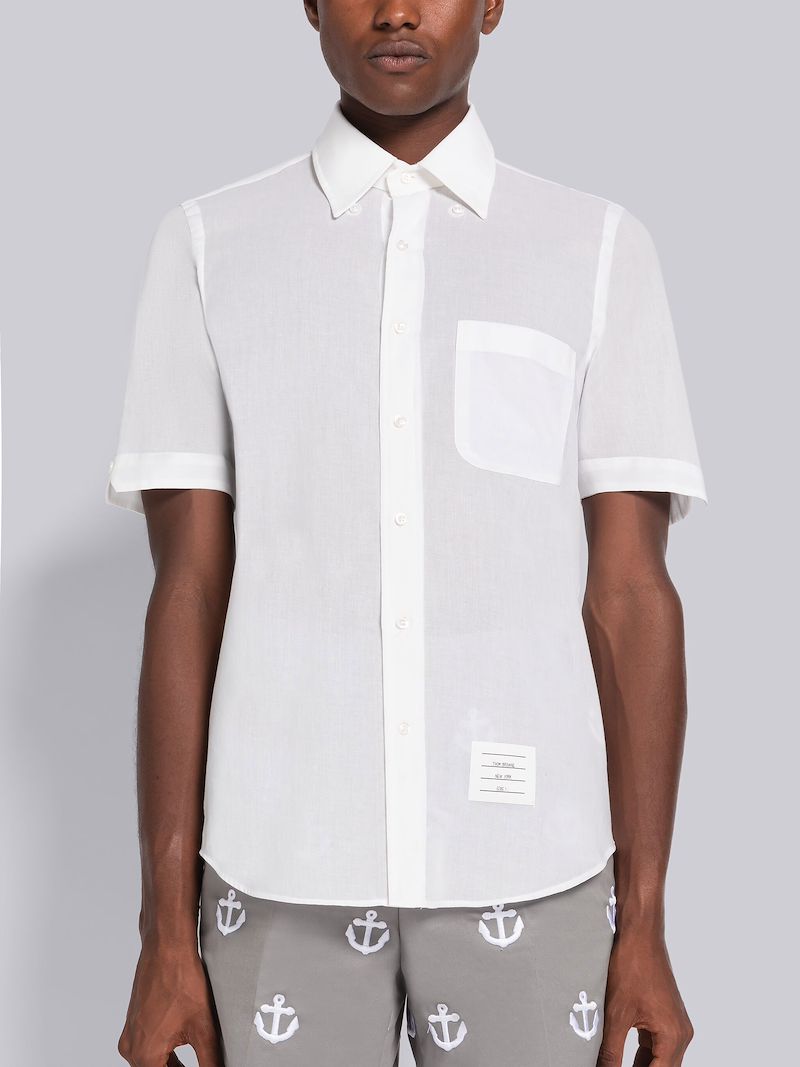 Cotton Voile Short Sleeve Shirt