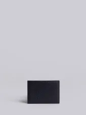 Credit Card Holder In Black Pebble Grain