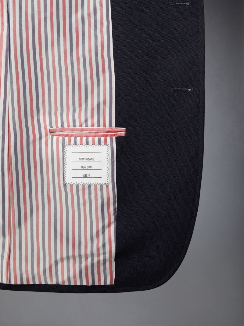 Crispy Wool Unstructured Sack Sport Coat | Thom Browne