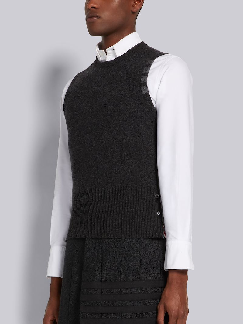 Dark Grey Cashmere 4-Bar Shell Top