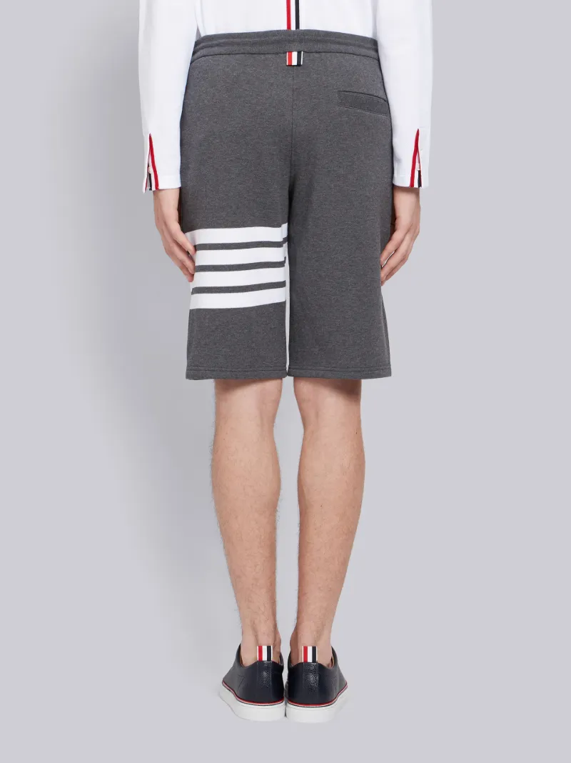 Dark Grey Classic Cotton Loopback Jersey 4-Bar Sweatshort