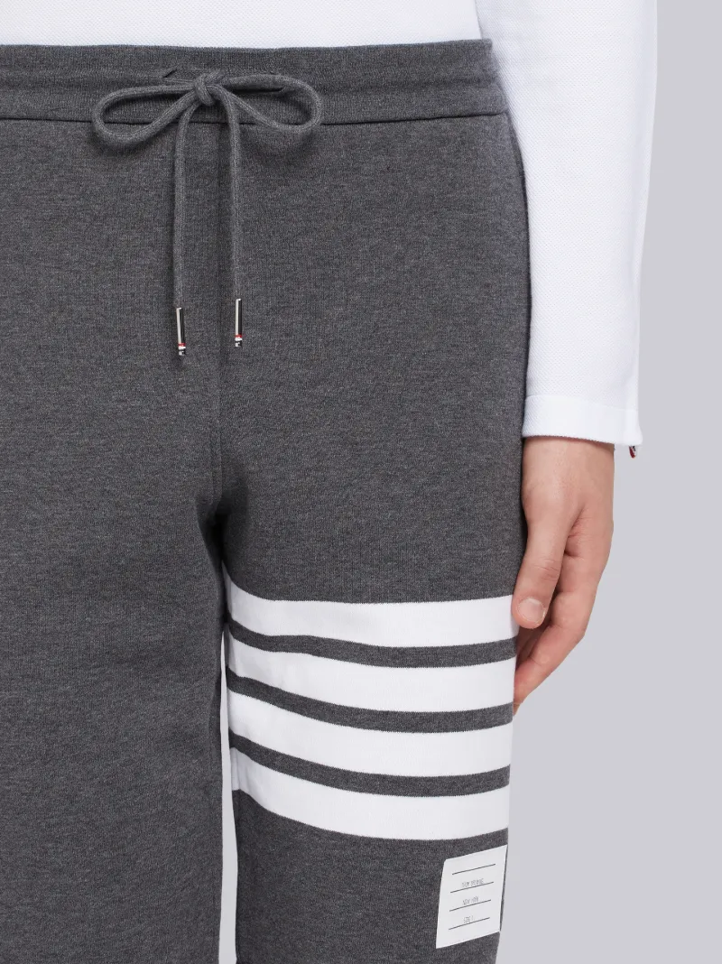 Dark Grey Classic Cotton Loopback Jersey 4-Bar Sweatshort
