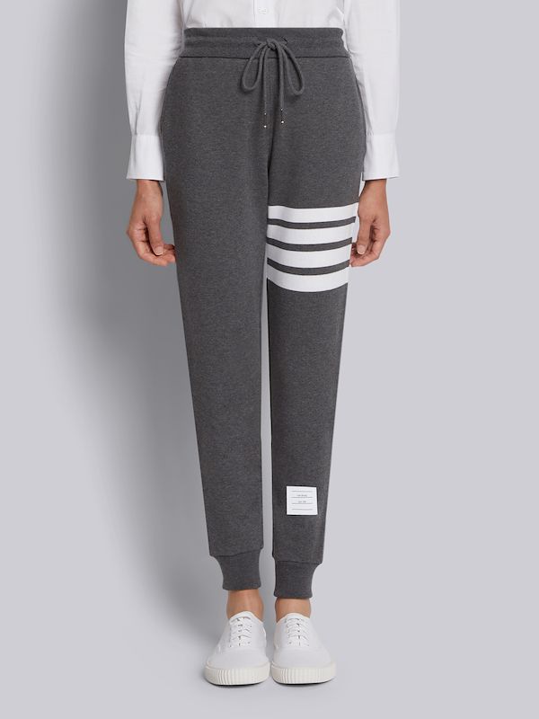 Dark Grey Classic Loop Back Engineered 4-Bar Sweatpant