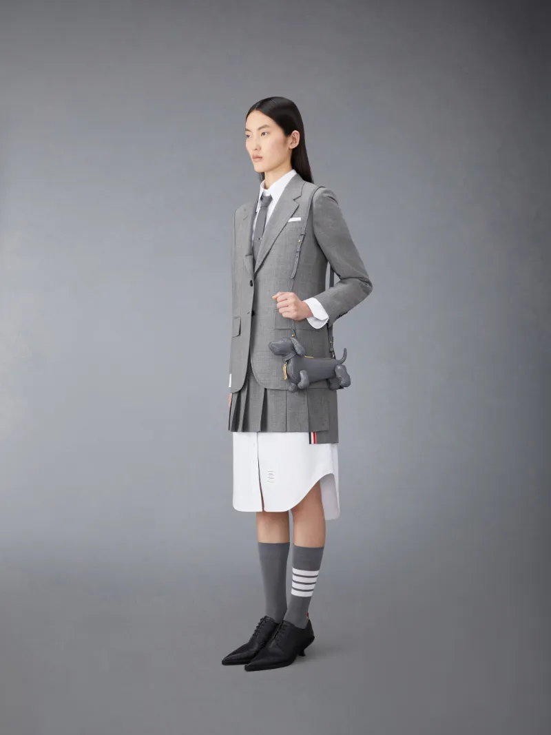 Dark Grey Pebble Grain Leather Mini Hector Crossbody Dark Grey Pebble Grain Leather Mini Hector Crossbody
