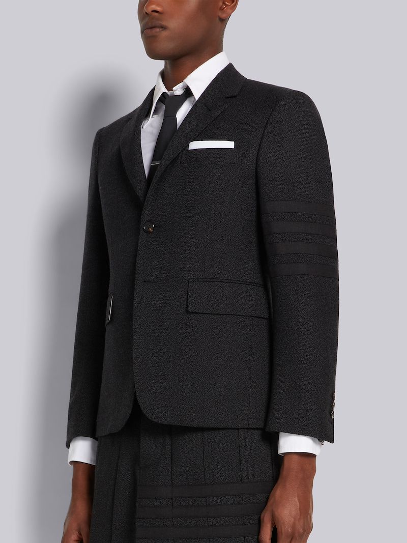 Dark Grey Thornproof Wool 4-Bar Classic Sport Coat