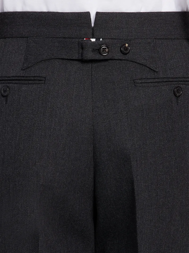 Dark Grey Wool Cavalry Twill Classic Suit