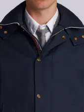 Detachable Hood Snap Front Parka (38”) In Mackintosh