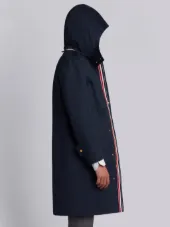 Detachable Hood Snap Front Parka (38”) In Mackintosh