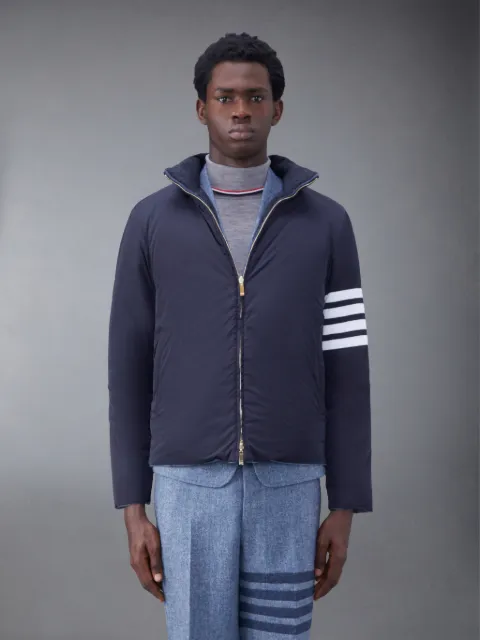 Downfilled Nylon 4-Bar Bomber Jacket | Thom Browne