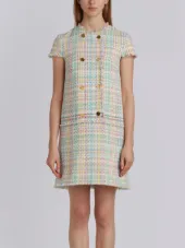 double breasted sack dress