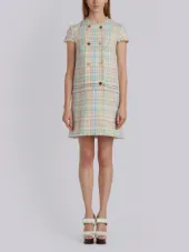 double breasted sack dress