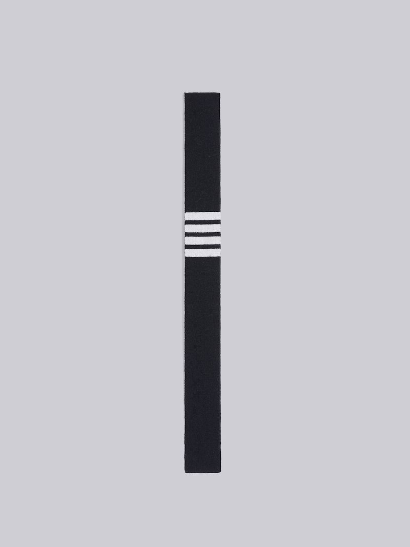 Double Face Cashmere Jacquard 4-Bar Knit Tie