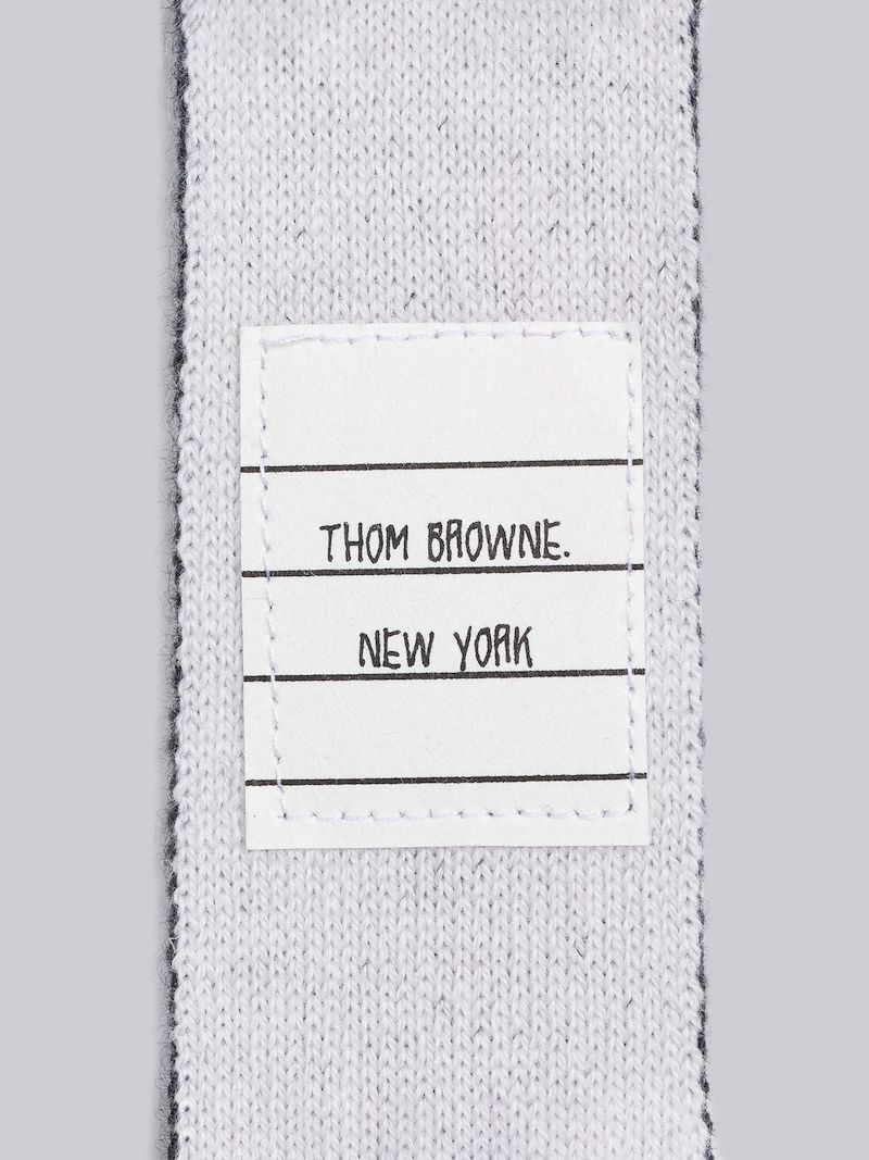 Double Face Cashmere Jacquard 4-Bar Knit Tie