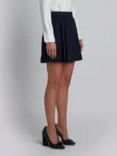 double-pleat frayed shorts