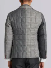 Downfilled Classic Single Breasted Sport Coat In Funmix In Pow Heavy Wool