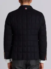 DOWNFILLED CLASSIC SINGLE BREASTED SPORT COAT IN NAVY CASHMERE