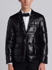 Downfilled Classic Single Breasted Sport Coat In Ripstop