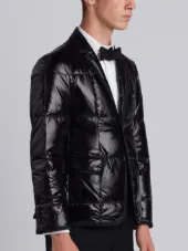 Downfilled Classic Single Breasted Sport Coat In Ripstop
