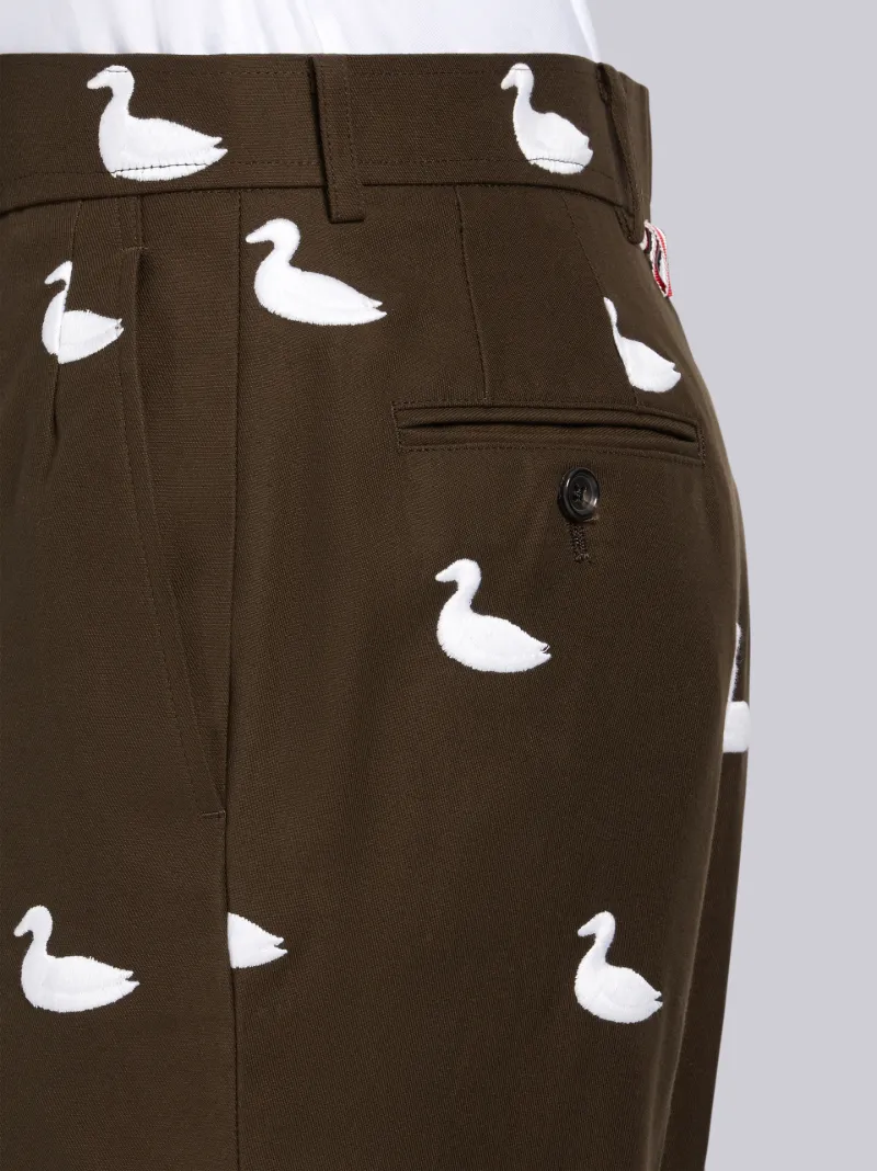 Duck Embroidery Chino Short