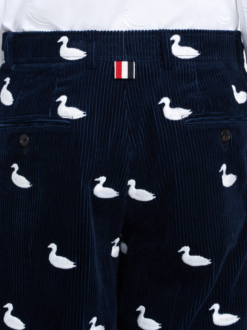 Duck Embroidery Corduroy Chino | Thom Browne