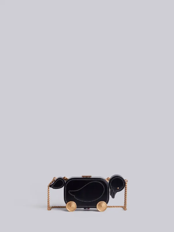 Duckling Bag With Chain Shoulder Strap In Calf Leather