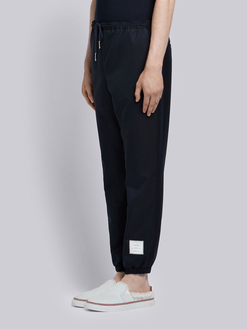 Elastic Hem Wool Track Trouser