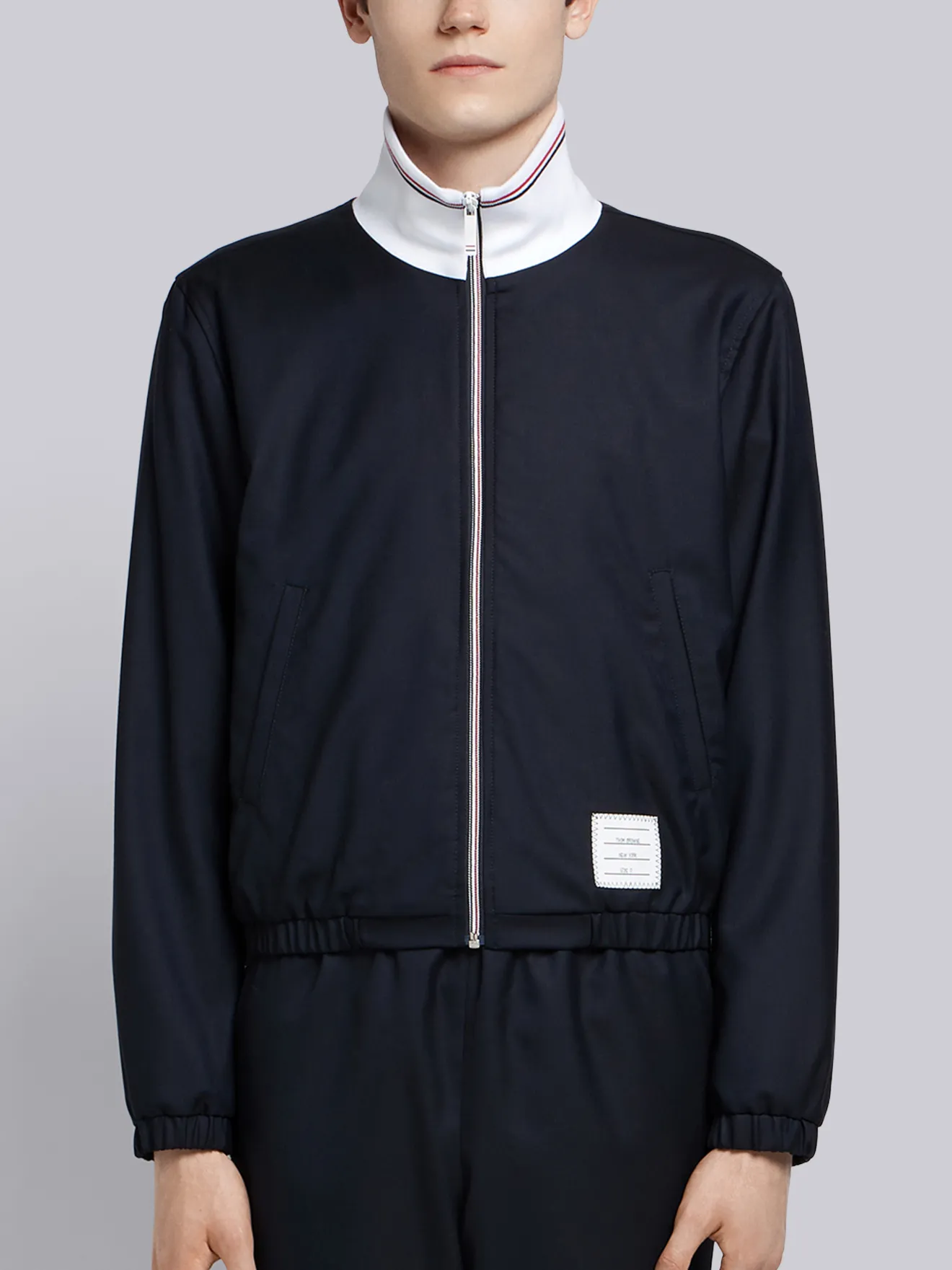 black windbreaker zip up